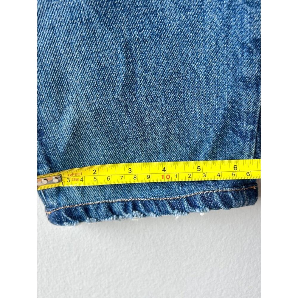 FRAME Le Mec Malibu Relaxed Boyfriend Jeans 25 Button Fly Raw Hem 100% Cotton - Picture 10 of 10